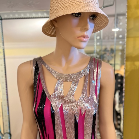 Barron Duquette  Top Size Small 100% silk zip closure amazing quality - Picture 4 of 16